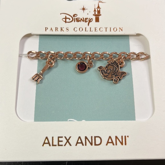 Disney Parks Collection Alex And Ani The Little Mermaid Bracelet - Picture 2 of 3